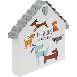 Dogs Welcome 6" MDF Plaque