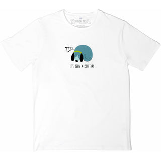 Ruff Day Small Unisex White T-Shirt