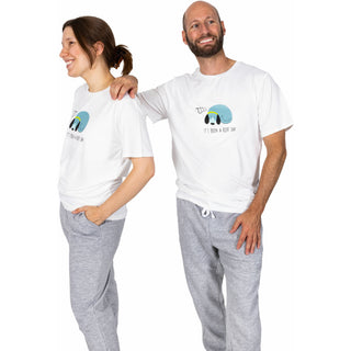 Ruff Day Small Unisex White T-Shirt