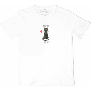 Talk Shit Get Bit Unisex White T-Shirt