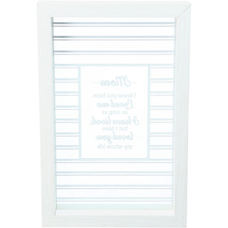 Mom 8.5" Framed Glass Plaque