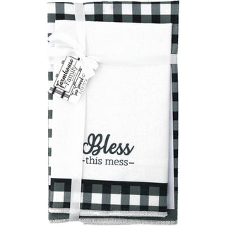 Bless Tea Towel Gift Set (2 - 19.75" x 27.5")