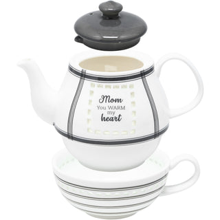 Mom Tea for One Set (17 oz Teapot & 8.5 oz Cup)