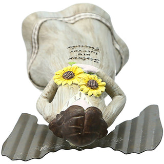 Sister 5" Angel Holding Sunflowers