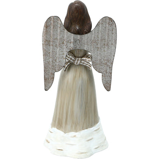 Bless You 4.5" Angel Holding Cross Ornament