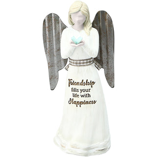 Friendship 4.5" Angel Holding Butterfly Ornament