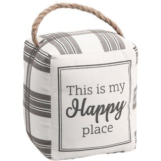 Happy Place 5" x 6" Door Stopper