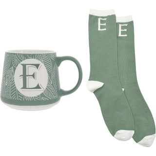 E 12 oz Mug and Sock Set