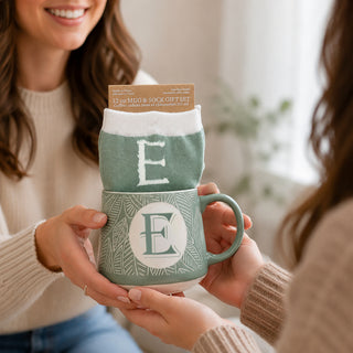 E 12 oz Mug and Sock Set
