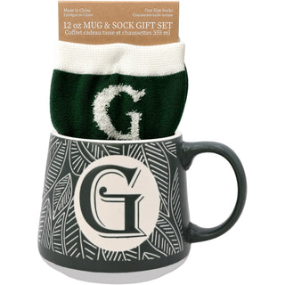 G 12 oz Mug and Sock Set