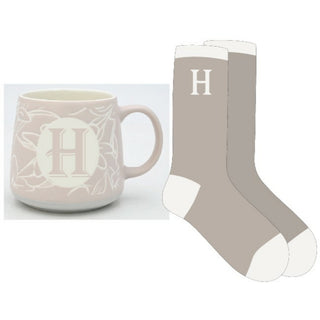H 12 oz Mug and Sock Set