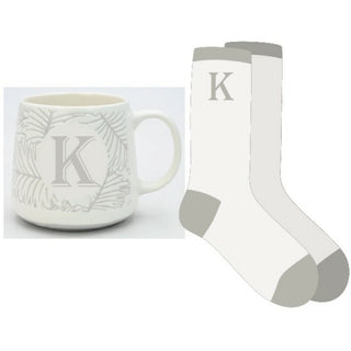 K 12 oz Mug and Sock Set