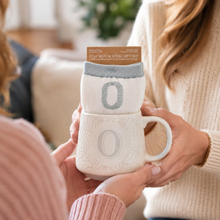 O 12 oz Mug and Sock Set