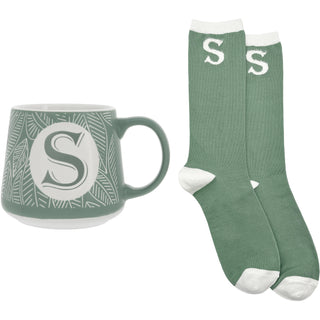 S 12 oz Mug and Sock Set