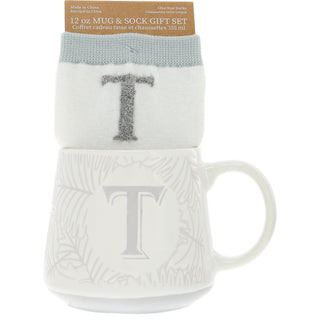 T 12 oz Mug and Sock Set
