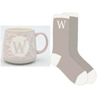W 12 oz Mug and Sock Set