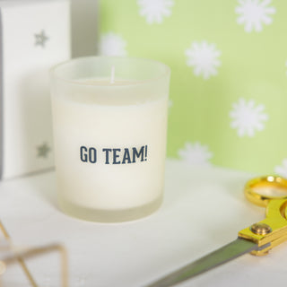 Go Team! 5.5 oz - 100% Soy Wax Candle Scent: Tranquility