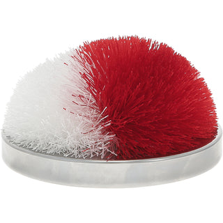 Red & White 2.75" Pom Pom Lid