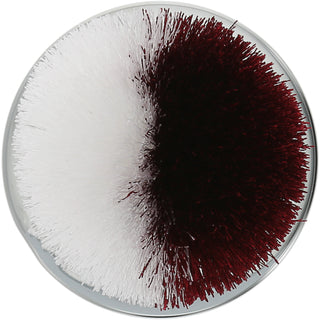 Maroon & White 2.75" Pom Pom Lid