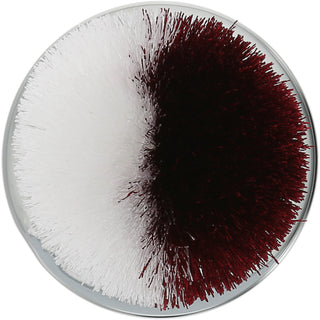 Maroon & White 2.75" Pom Pom Lid