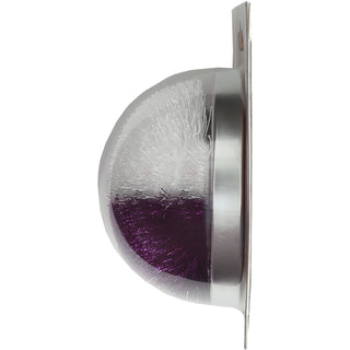 Purple & White 2.75" Pom Pom Lid