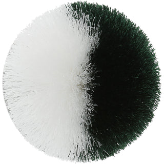 Green & White 2.75" Pom Pom Lid