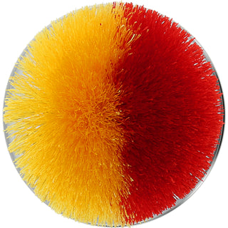 Red & Yellow 2.75" Pom Pom Lid