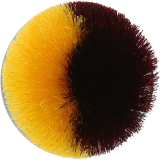 Maroon & Yellow 2.75" Pom Pom Lid