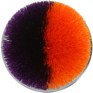 Purple & Orange 2.75" Pom Pom Lid