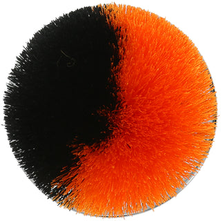 Black & Orange 2.75" Pom Pom Lid