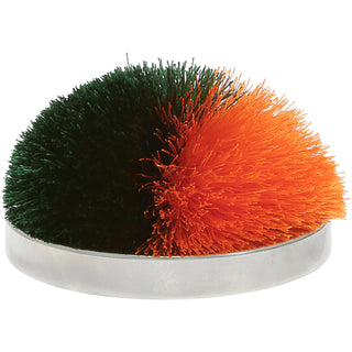 Green & Orange 2.75" Pom Pom Lid