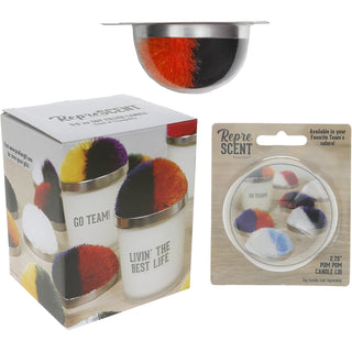 Best Life Black & Orange - 5.5 oz - 100% Soy Wax Candle with Pom Pom Lid Scent: Tranquility