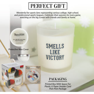 Victory - White 5.5 oz - 100% Soy Wax Candle with Pom Pom Lid
Scent: Tranquility