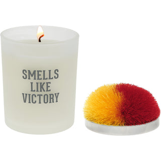 Victory - Red & Yellow 5.5 oz - 100% Soy Wax Candle with Pom Pom Lid
Scent: Tranquility