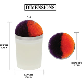 Victory - Purple & Orange 5.5 oz - 100% Soy Wax Candle with Pom Pom Lid
Scent: Tranquility