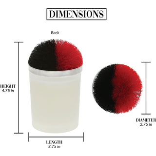 Victory - Red & Black 5.5 oz - 100% Soy Wax Candle with Pom Pom Lid
Scent: Tranquility