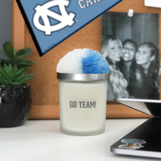 Go Team! - Light Blue & White 5.5 oz - 100% Soy Wax Candle with Pom Pom Lid
Scent: Tranquility