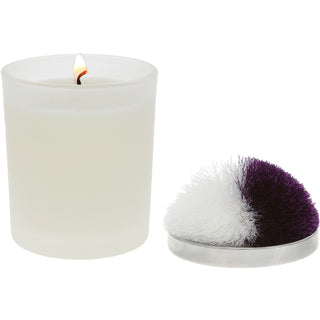 Blank - Purple & White 5.5 oz - 100% Soy Wax Candle with Pom Pom Lid
Scent: Tranquility