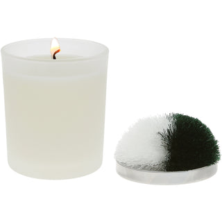 Blank - Green & White 5.5 oz - 100% Soy Wax Candle with Pom Pom Lid
Scent: Tranquility