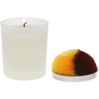 Blank - Maroon & Yellow 5.5 oz - 100% Soy Wax Candle with Pom Pom Lid
Scent: Tranquility