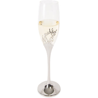 Maid of Honor 8 oz. Champagne Flute with Zinc Stem