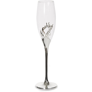 Maid of Honor 8 oz. Champagne Flute with Zinc Stem
