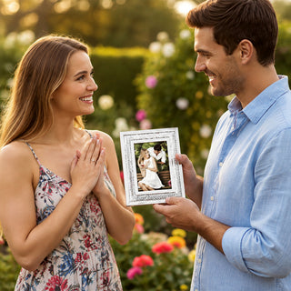 Our Engagement 7" x 9" Frame (Holds 4" x 6" Photo)