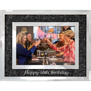 Happy 50th 7.25" x 9.25" Frame (Holds  4" x 6" Photo)