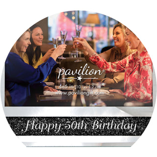 Happy 50th 7.25" x 9.25" Frame (Holds 4" x 6" Photo)