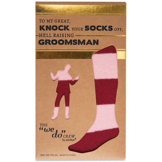 Socks Off Maroon - Men's Cotton Blend Sock