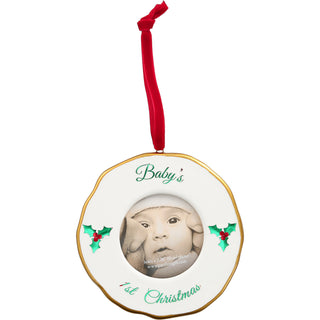 1st Christmas 4" Photo Frame Ornament