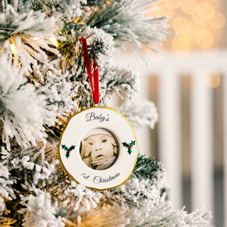 1st Christmas 4" Photo Frame Ornament