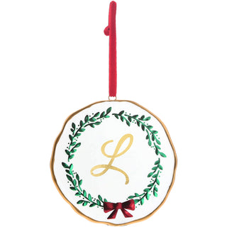 L 4" Monogram Ornament