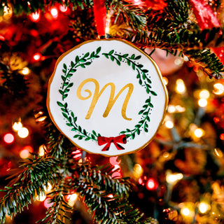 M 4" Monogram Ornament
